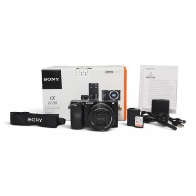 Sony A6000 24,7MP Digitalkamera mit Kit 16-50mm, sehr gut, nur 5107 Auslösungen