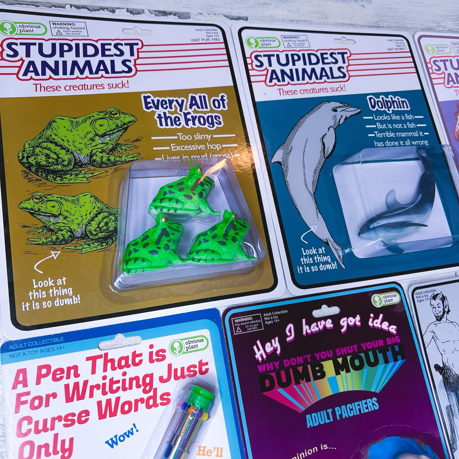 17pc Obvious Plant Toy Collectible Lot RARE Corn man Sneppy Stupidest Animal