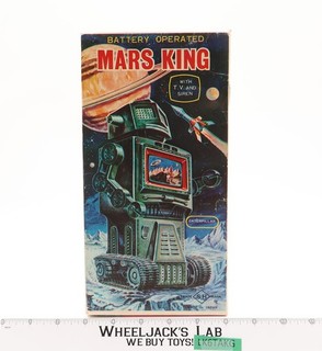 Mars King (Fly Eye) a batteria con scatola anni 60 Horikawa robot di latta vintage