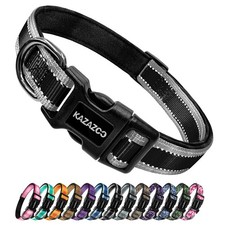 Reflective Dog Collar with Soft Padding Dog Collar for Medium  Large Dogs, N...