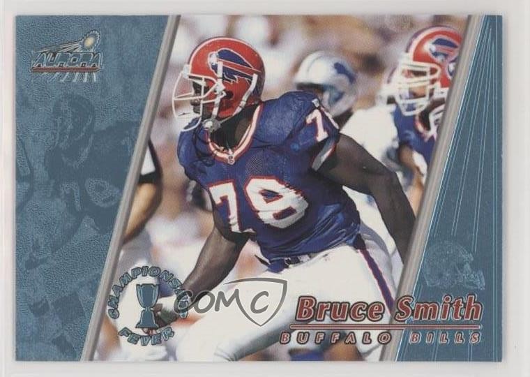 1998 Pacific Aurora Championship Fever Platinum Blue /100 Bruce Smith #3 HOF g0h