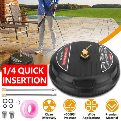 #ad 15quot; Pressure Washer Surface Cleaner Power Washer Attachment with Extension Wands $41.98
