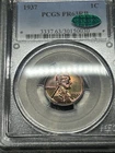 1937 P Proof Lincoln Cent PCGS PR63 RB CAC Approved Some Toning Toned Color