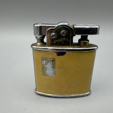 Polo Brand Chrome Petrol Lighter Vintage 1930s Made In England Rare Collectable