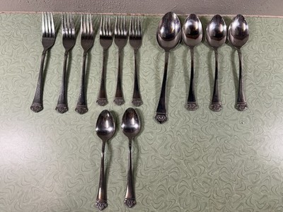 EKCO Stainless Flatwear Eterna CLASSIC CREST Stainless 12 pieces
