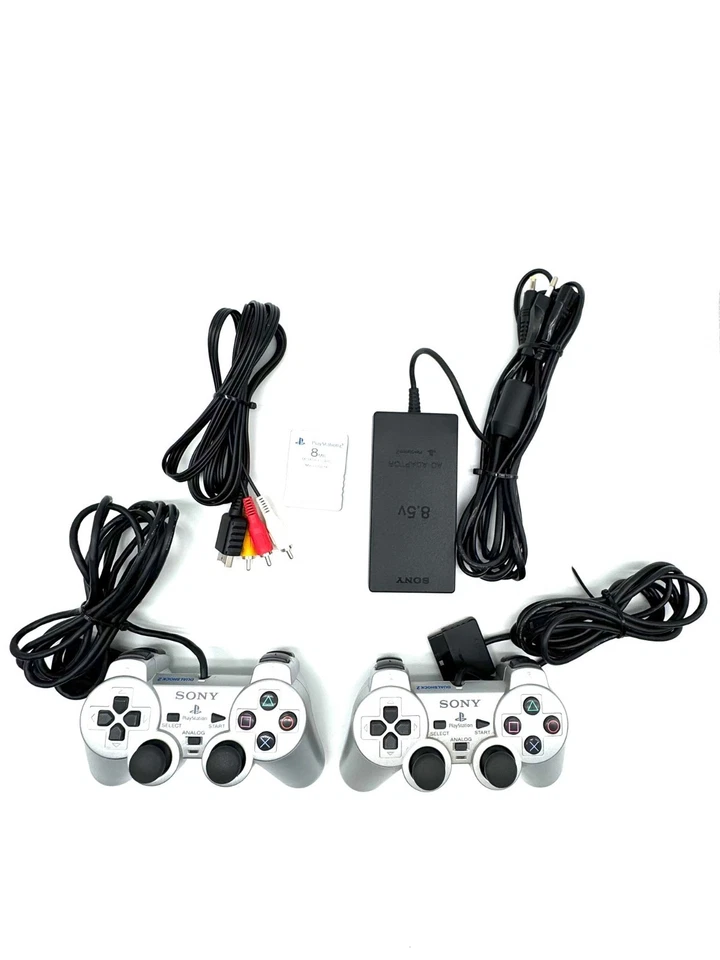 Sony Playstation 2 Slim mit Controller + OVP | PS2 Silber - SCPH-77004 - Bild 2 von 4