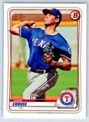 2020 Bowman Baseball - Hans Crouse - Texas Rangers - Prospect - #BP-119