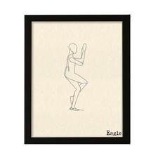 Eagle, FRAMED Print Yoga Wall Art