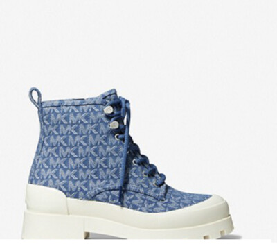 Michael Kors PAYTON デニムジャカードコンバット Payton Denim Jacquard Combat Boot | Michael Kors [US]