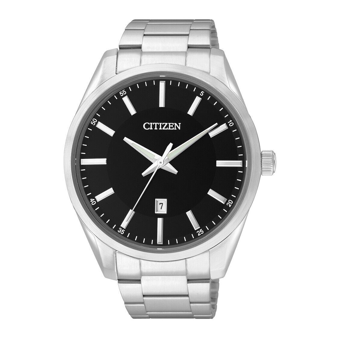 Citizen Men's Quartz Black Dial Stainless Steel Watch - BI1030-53E