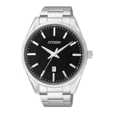 Citizen Men's Quartz Black Dial Stainless Steel Watch - BI1030-53E NEW
