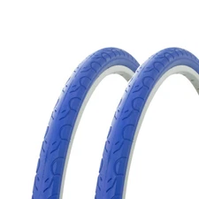 2 - Tires Wanda 26" x 1.50" Blue/Blue Sidewall G-5013 Heavy Duty Bicycle Tire