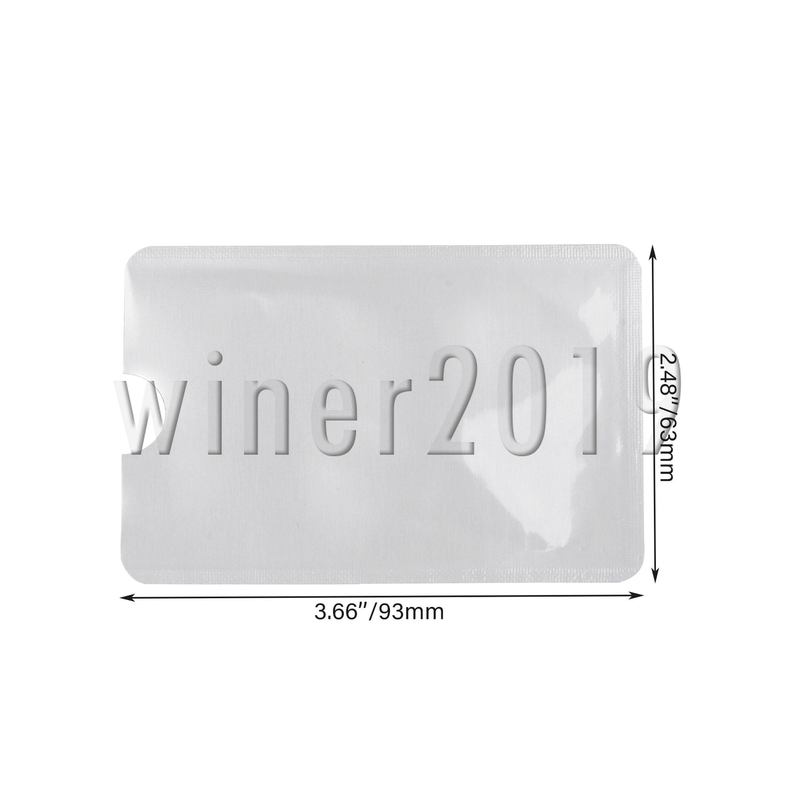 RFID Credit Card Passport Secure Sleeve 3.54x2.44inch Aluminum Foil Pack of 40