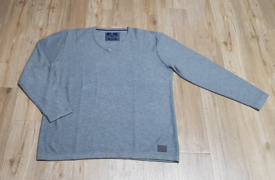 Basefield - Herren Strick-Pullover   Feinstrick - 58 - 3XL - grau