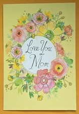 "For You, Mom" Birthday Greeting Card  Envelope 5x7" . Mom/Love