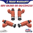 4PCS Fuel Injectors Flow Tested Cleaned FITS Yamaha F115 Mercury 68V-8A360-00-00