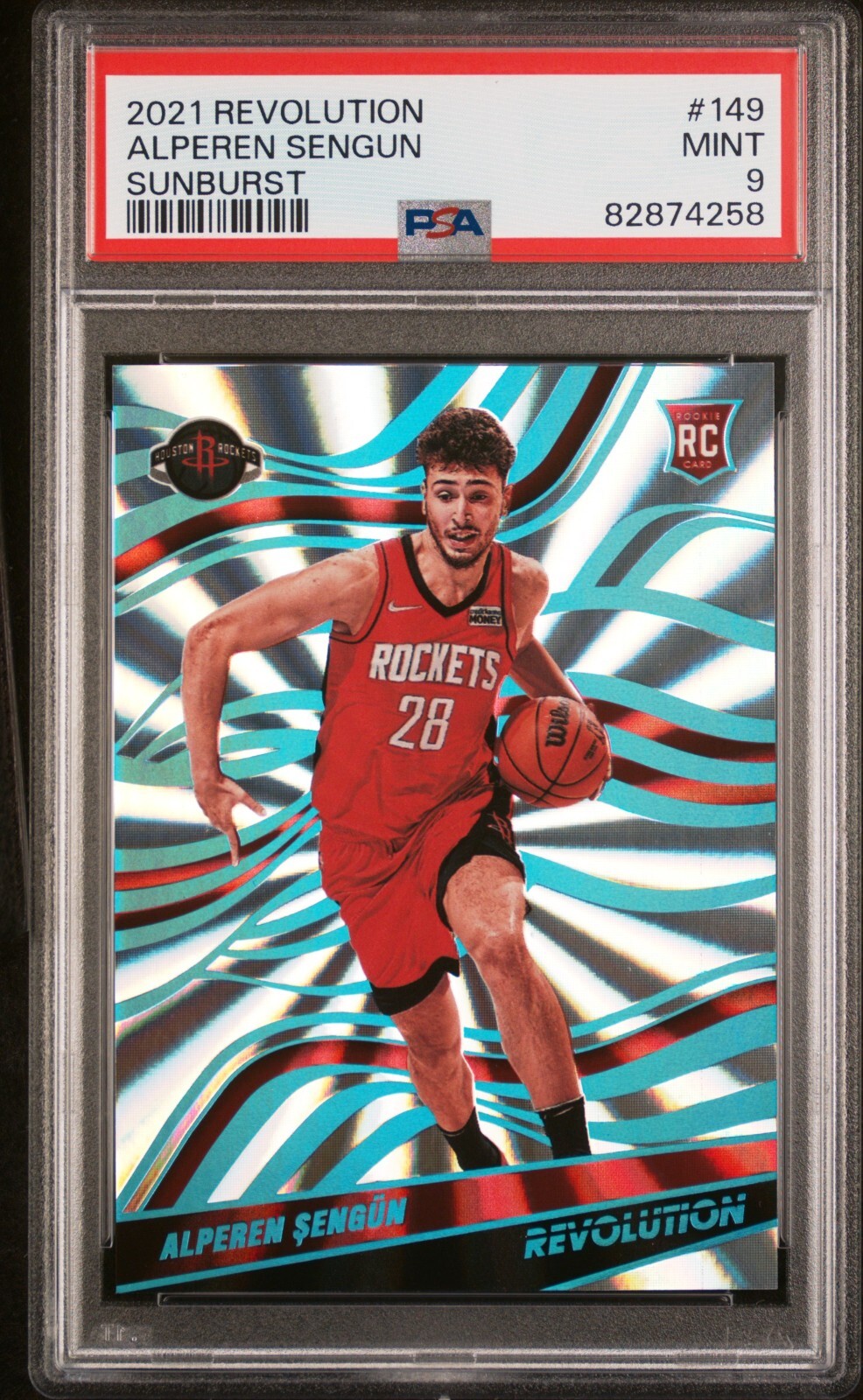 2021-22 Revolution Alperen Sengun Sunburst /60 #149 (RC) PSA 9 POP 3