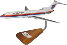 United Airlines Boeing 727-200 Saul Bass Desk Display Model 1/100 SC Airplane