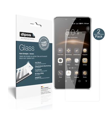 2x Schutzfolie für Leagoo M8 - Anti-Shock 9H Folie dipos Glass Displayfolie