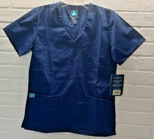 Adar Collection Universal Medical Uniforms Scrub Top Navy Blue Size XXS NWT