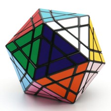 Galaxy Puzzle Icosaminx Icosaedro Megaminx Magic Cube Twisty Giocattolo Nero