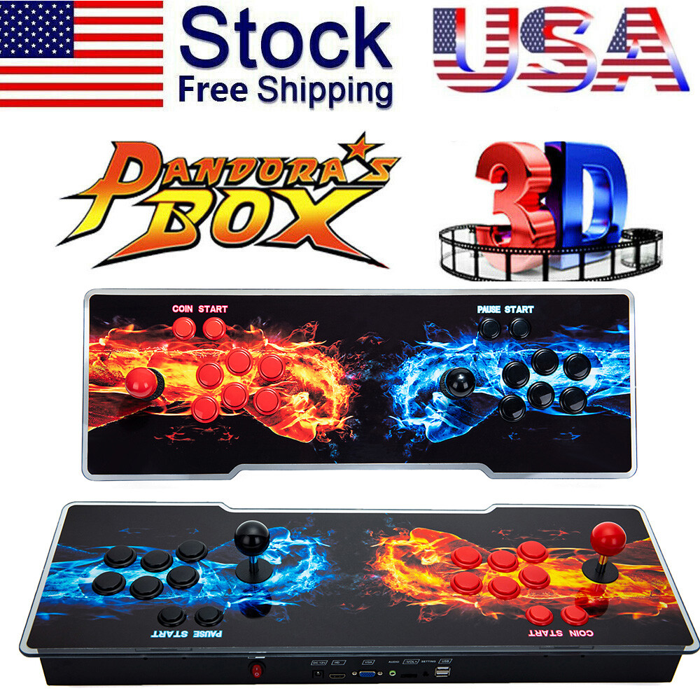 2022 New Version Pandora's Box 6067 Games 2D/3D Double Stick Arcade Console  Gift | eBay