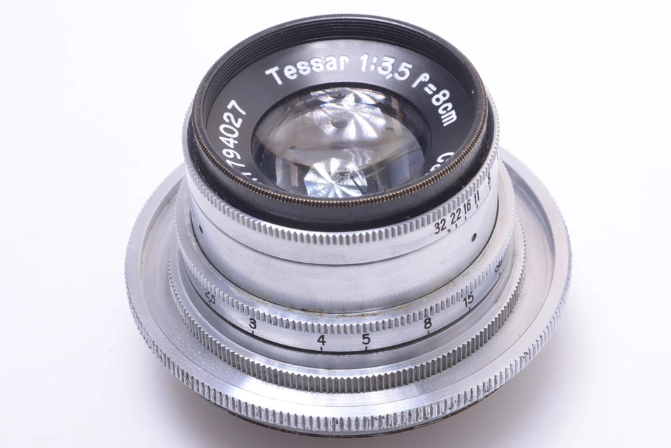 ✅ KOCHMAN REFLEX KORELLE ZEISS TESSAR 8CM 80MM LENTE 3.5 50MM Y ROSCA DE TORNILLO 40.5 Foto 2 de 4
