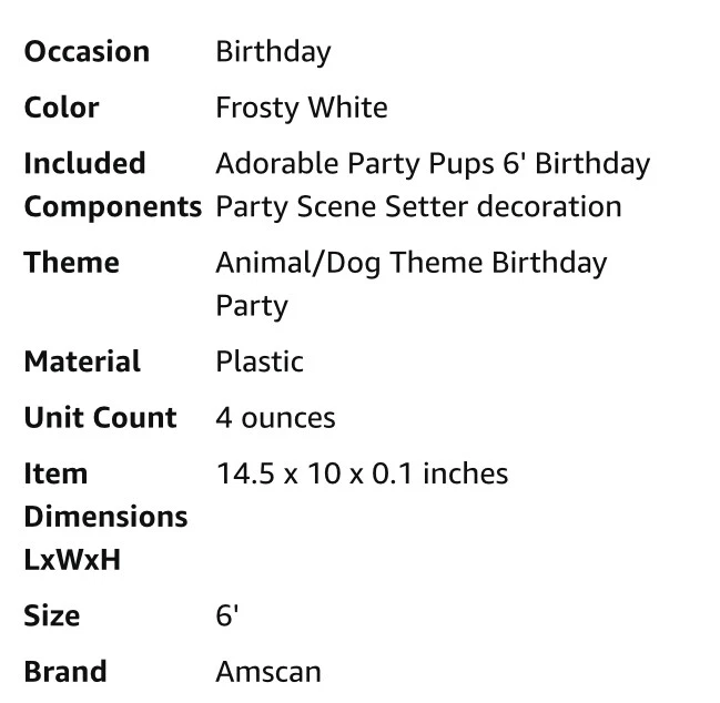 HAPPY BIRTHDAY BANNER DOGS party pups set of 5 posters NEW scene setter - Image 2 of 3