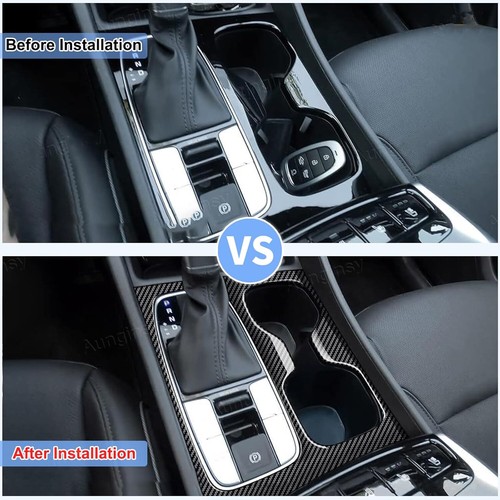Carbon Fiber Color For 2022-2025 Hyundai Tucson Gear Shift Cover Trim Accessory - Picture 2 of 12