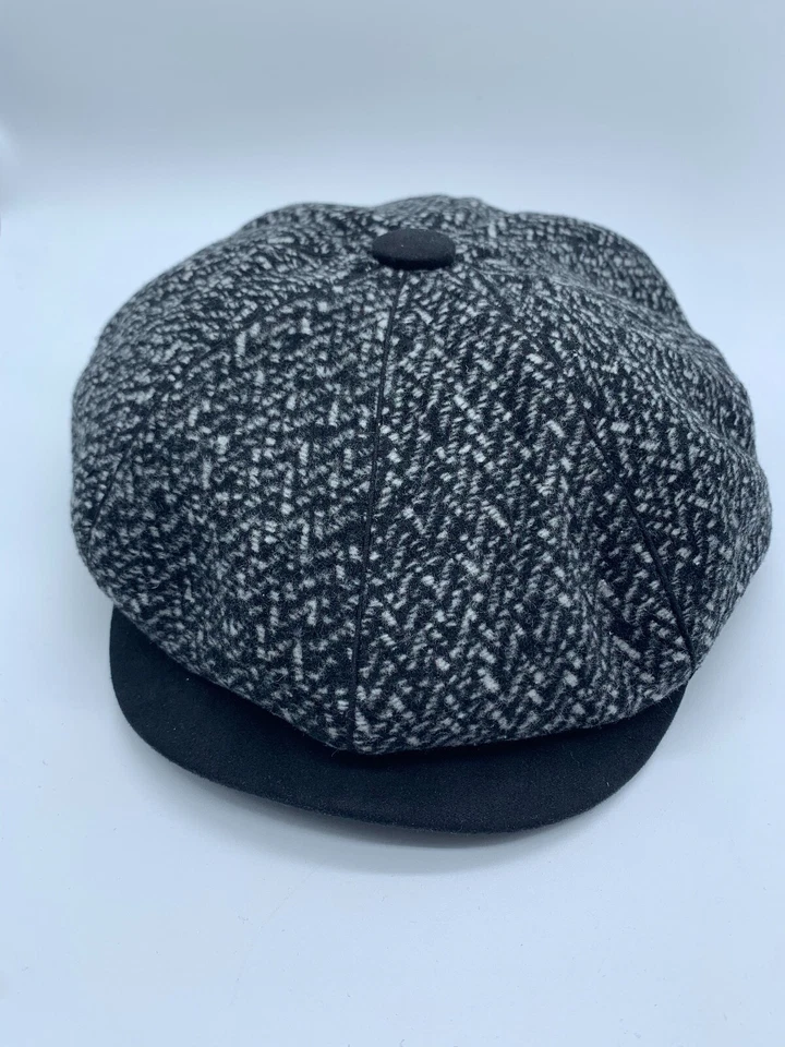 NUEVO ONE DOBBS HOMBRE OVERTON NEWSBOY POLIÉSTER NEGRO/GRIS - MARRÓN BLANCO Foto 3 de 4