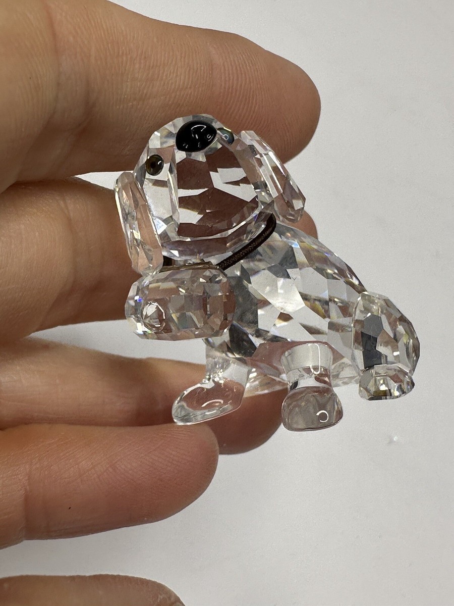 Swarovski Crystal St. Bernard Dog 7619 000 006 Mini Figurine