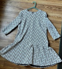 Anthropologie Saturday Sunday Flounce Dress With 3/4” Sleeves.  size large