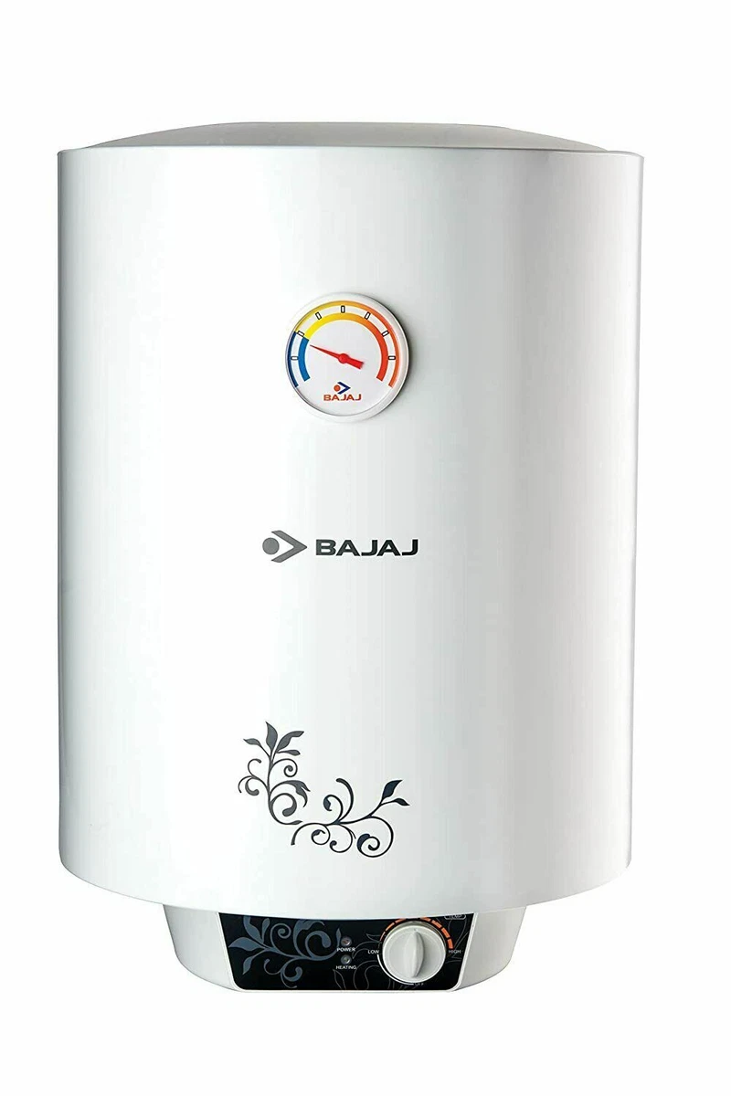 Bajaj New Shakti Vertical Water Heater 3 Pin Plug. High Pressure 10 Litre  White | eBay