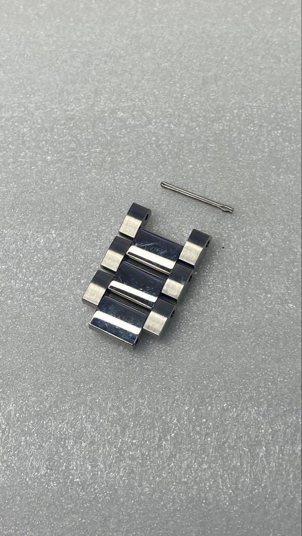 Bracelet montre femme GUCCI authentique 3 maillons 126,5 pièces argent 19 mm avec broche