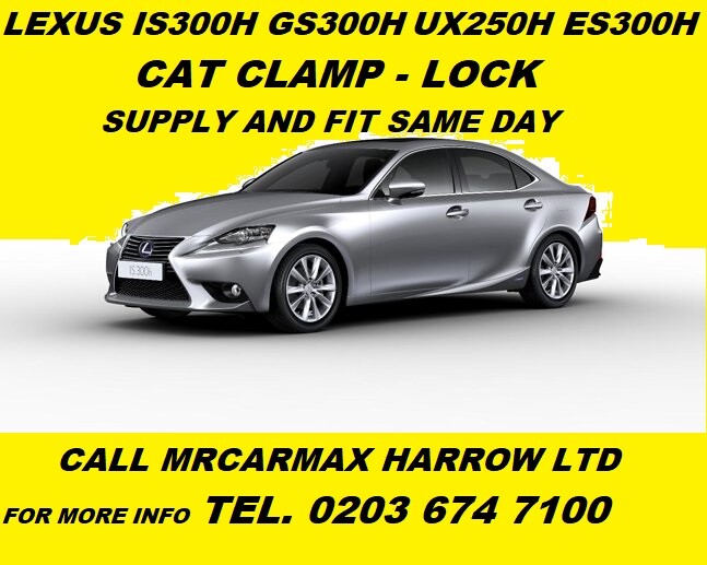 CATALYTIC CONVERTER GUARD CAT CLAMP LOCK LEXUS RX400H CT200H RX300 350