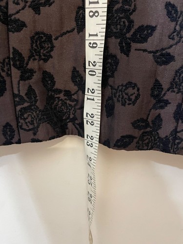 Jones New York Blazer brown black floral button occasion formal lined size 18 - Picture 10 of 10