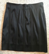  MONDI Ladies Black Above The Knee Length Pencil Skirt Striped Boned Detail 40