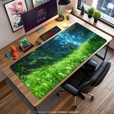 Breath of the Wild Grassland Scene Desk Mat - Zelda Gaming Mouse Pad
