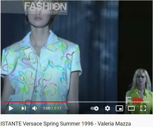 Istante By Gianni Versace S/S 1996 Silk Iconic Print Skirt