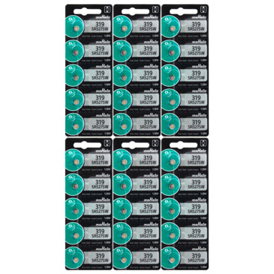 5 Batterie Renata 319 SR527SW SR64 Argento 1.55V Per Orologio - Foto 2