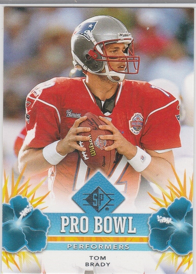 TOM BRADY Upper Deck SP Authentic PRO BOWL INSERT Football Card