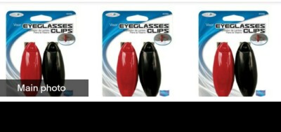 3 Packs Custom Accessories 43353 Assorted Visor Eyeglass Clips