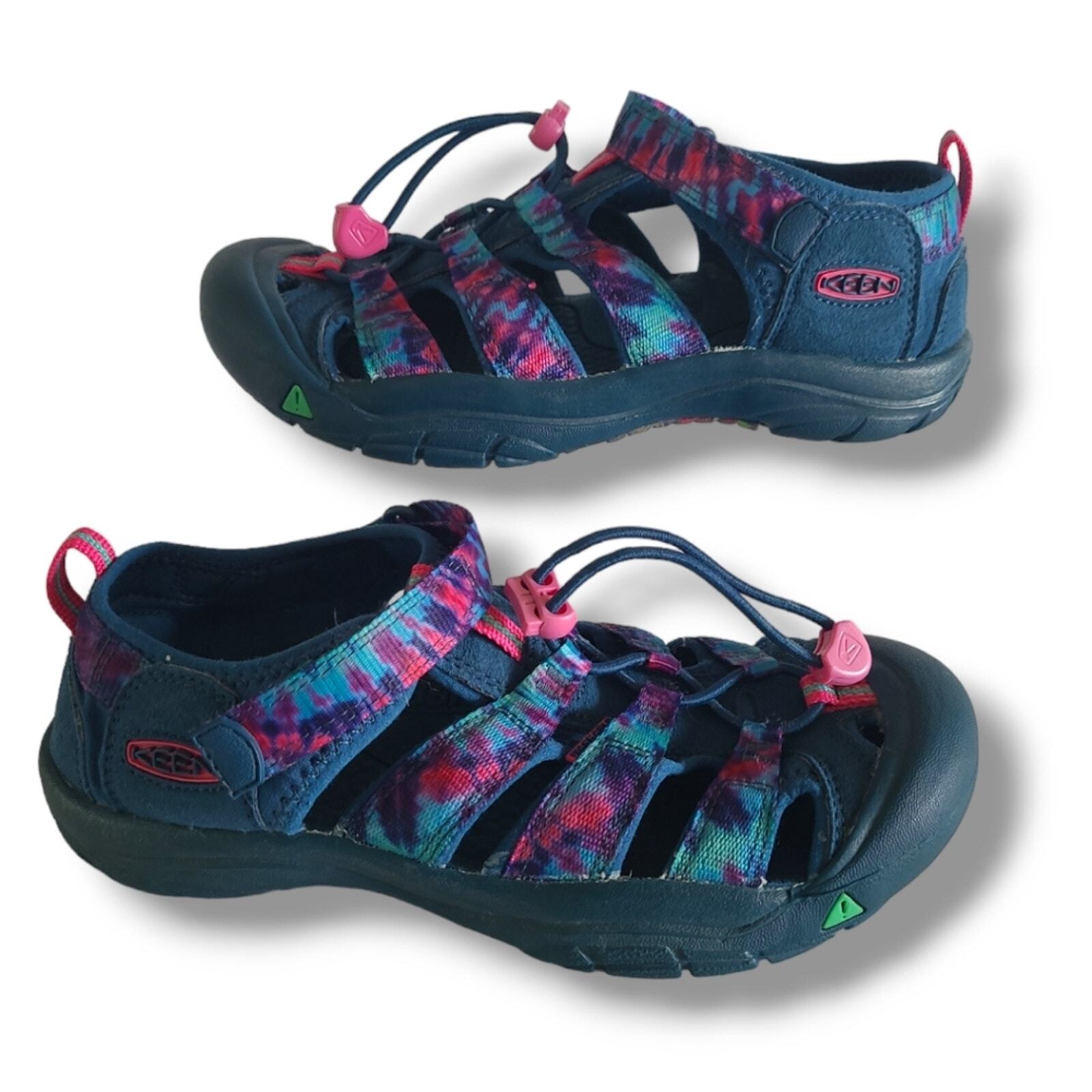Sandalo da trekking all'aperto Keen Big Girls Newport H2 taglia 5 blu rosa multicolore