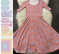 NWT LuLaRoe Nicole Skater Dress Size XS Vibrant Colors Lovely Print