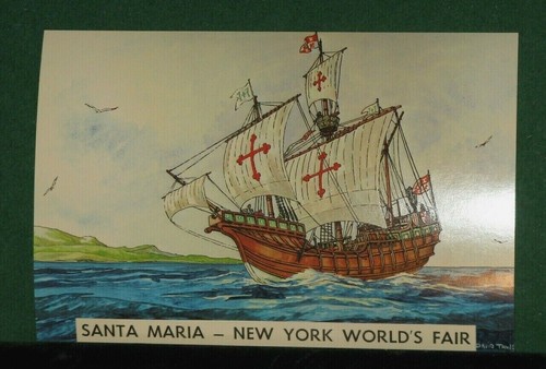1964/65 NYWF Large Postcard (6" X 9") Santa Maria (79941-B) - Picture 3 of 3