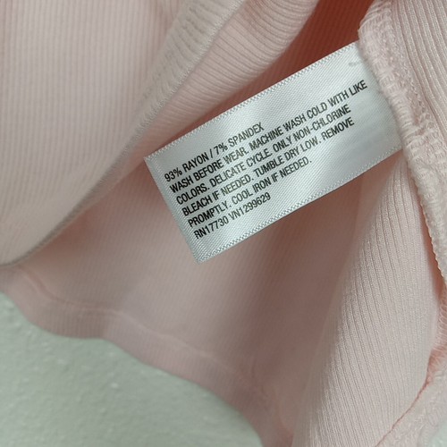 Art Class Top Girl's M (8) Light Pink Ribbed Long Sleeve Blouse Bow Tee NWT - Picture 8 of 9