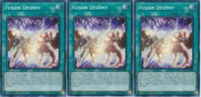 *** 3X FUSION DESTINY 3X *** PLAYSET SECRET RARE 1ST EDITION BLCR-EN088 YUGIOH!