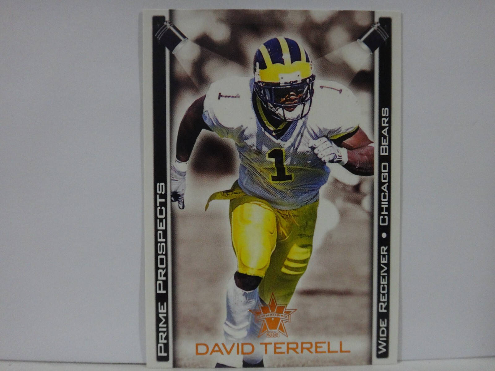 2001 Pacific Vanguard Prime Prospects Bronze David Terrell #5