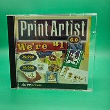 PRINT ARTIST 6.0 PC CD Rom 1999 Sierra Home 175K Graphics Complete Tested VG 