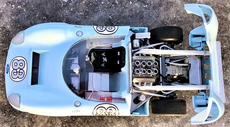 Race Car Racing24Le Mans Racer1:18 GT Classic Hot Rod 12 Promo Carousel BLUE - Image 3 of 4